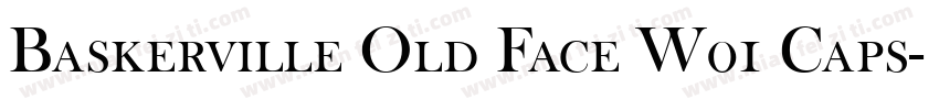 Baskerville Old Face W01 Caps字体转换